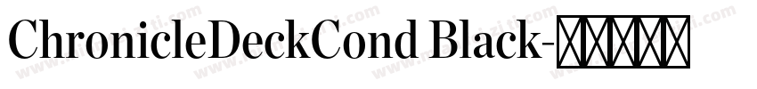 ChronicleDeckCond Black字体转换